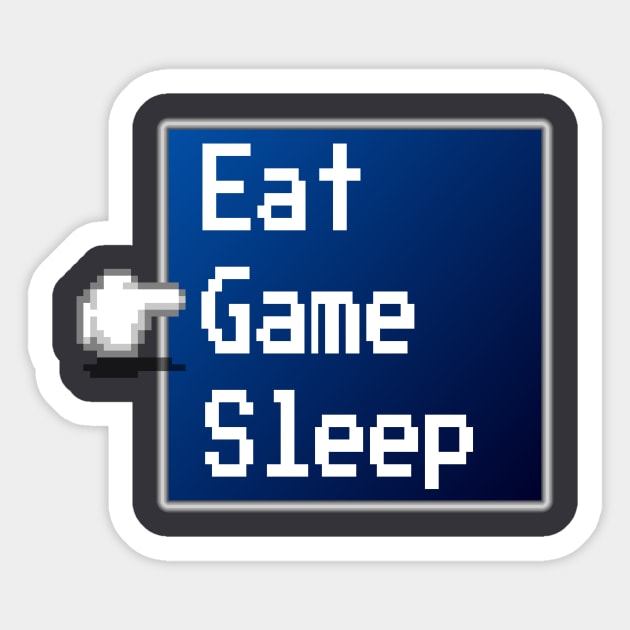 Eat Game Sleep Selection Sticker by Bruce Brotherton